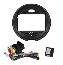Штатний комплект перехідна рамка 9" Lesko BMW Mini 2014-2020 + адаптер живлення (1234-317)
