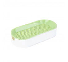 Лоток для котячої трави Lesko DT-883 Green