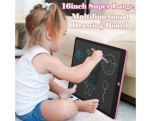 Кольоровий графічний планшет для малювання Psheko Writing Tablet 16" Pink (FR050646) Кольоровий графічний планшет для малювання Psheko Writing Tablet 16" Pink (FR050646)