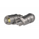 Світлодіодна лампа StarLight T10 1 діод СОВ 12V 0.5W WHITE / прозора лінза / сірий пластиковий цоколь (replica)
