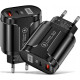 Зарядний пристрій Mirrow USB Type-C Super Charge/Quick Charge 3.0 PD 20W Black (366589741)