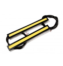 Ходові вогні HeadLight DRL COB 17 суцільне світло WHITE чорний корпус