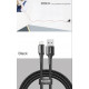 Зарядка USB кабель Bаseus для синхронізації і зарядки iPhone Apple Lightning led підсвічуванням 2 м Чорний
