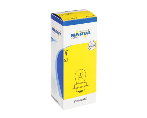 Мотолампа галогенова Narva 49014 S3 12V 15W P26S Мотолампа галогенова Narva 49014 S3 12V 15W P26S