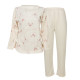 Комплект жіночої піжами Lesko 301 Bear M White-Pink