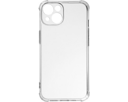 Силіконовий протиударний чохол панель + скло 9Н на Iphone 15 прозорий Case (23535345)