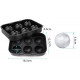 Форма для льоду силіконова Ice Куля 6 комірок 18,5x12,5x4,6 см Чорний (C051355)