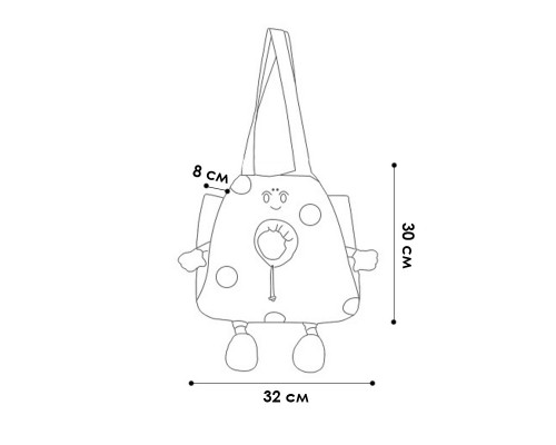 Сумка-перенесення для котів та собак No Brand Сookies 2404SXMJ3153 30х32 см Brown 13143-84840