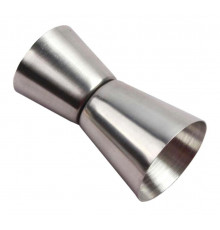 Джигер барний двосторонній BAR мірна склянка 15/30 мл Сріблястий (C051203)