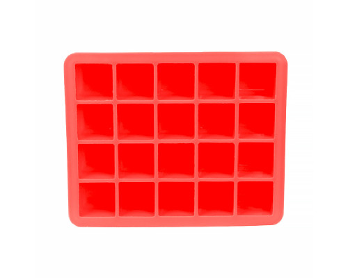 Силіконова форма CUMENSS AI-820 Cube 20 Red для льоду Силіконова форма CUMENSS AI-820 Cube 20 Red для льоду