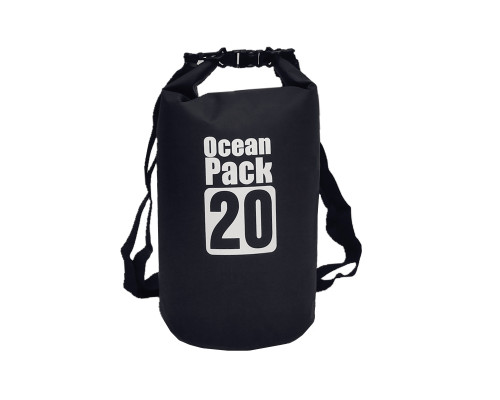 Водонепроникна сумка рюкзак гермомішок з шлейкою на плече Ocean Pack 20 л Black (553582159) Водонепроникна сумка рюкзак гермомішок з шлейкою на плече Ocean Pack 20 л Black (553582159)