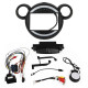 Штатний комплект перехідна рамка 9" Lesko BMW Mini 2010-2016 (1234-321) + адаптер живлення