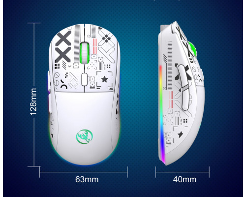 Миша бездротова Imice HYSJ Т90 2.4G + Bluetooth White Миша бездротова Imice HYSJ Т90 2.4G + Bluetooth White