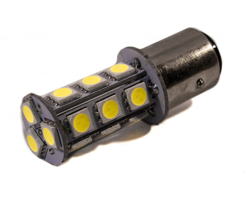 Світлодіодна лампа AllLight T25/5 18 діодів 5050 1157 BA15S 12V WHITE Світлодіодна лампа AllLight T25/5 18 діодів 5050 1157 BA15S 12V WHITE