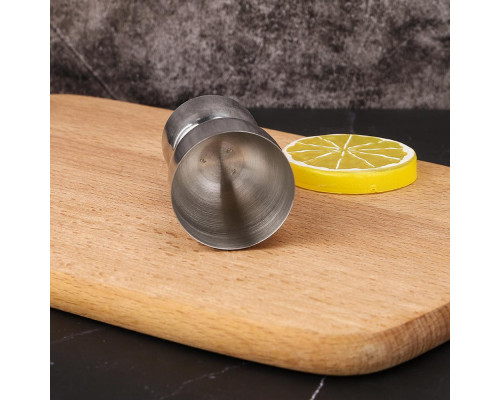 Джигер барний двосторонній ТМ мірна склянка 20/40 мл Сріблястий (С051371)