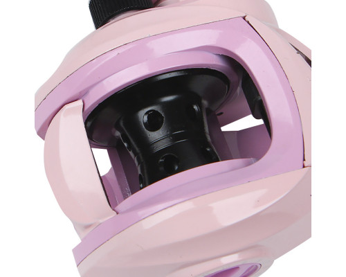 Котушка рибальська мультиплікаторна yumoshi AK 201 Pink-Black Left 6294-85958