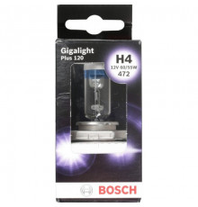 Автолампа BOSCH Gigalight Plus120 H4 60/55W 12V P43t (1987301160) 1шт./бокс