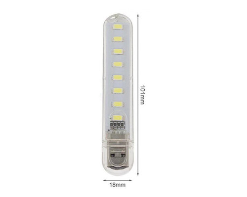 Лампа світлодіодна USB Lesko H1926-8 LED Холодне світло Лампа світлодіодна USB Lesko H1926-8 LED Холодне світло