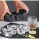 Форма для льоду силіконова Ice Кубики 8 комірок 21x11.5x5 см Чорний (C051352)