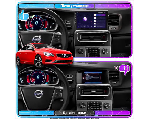 Штатна магнітола 9" Lesko для Volvo S60 II Рестайлинг 2013-2018 1/16Gb Wi-Fi GPS Base Вольво Штатна магнітола 9" Lesko для Volvo S60 II Рестайлинг 2013-2018 1/16Gb Wi-Fi GPS Base Вольво
