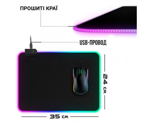 Ігрова поверхня з RGB підсвіткою FeelTouch Black Ігрова поверхня з RGB підсвіткою FeelTouch Black