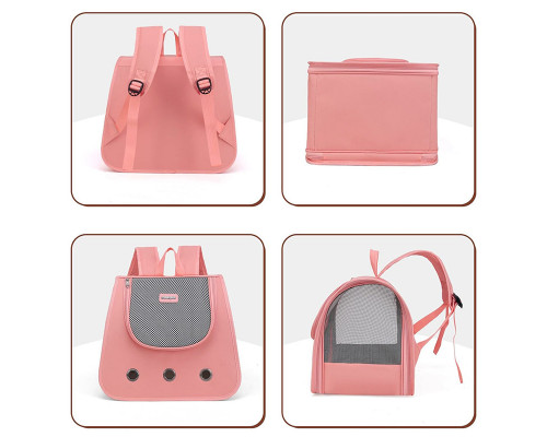 Рюкзак-перенесення для котів MoorPet 257711 31х30 см Peach 12982-84061