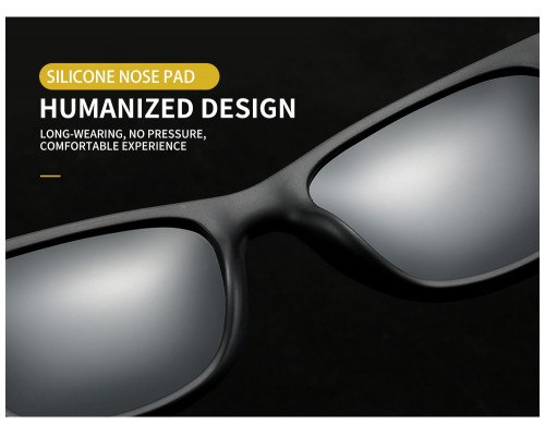 Сонцезахисні окуляри SUNI Поляризаційні Захист від УФ UV 400 Чорний (437827222)