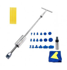 Зворотний молоток Icar з грибками 18 шт/клейові стрижні 5 шт/мікрофібра Сріблястий (С051260)