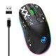Миша бездротоваImice HYSJ Т90 з акумулятором та підсвічуванням 2.4G + Bluetooth Black