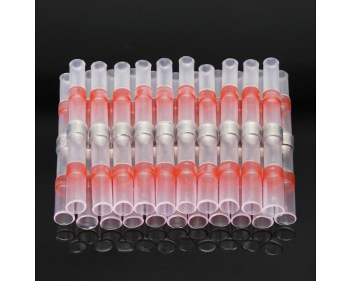 Термозбіжна гільза з припоєм PR термоусадка 0.5-1.0 мм² 50 шт Червоний (C050946-50)