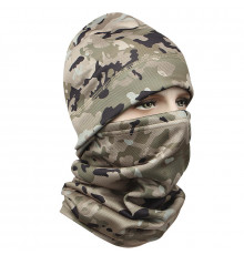 Комплект шапка-баф флісова No Brand JY-139 Camouflage One Size 12876-83129