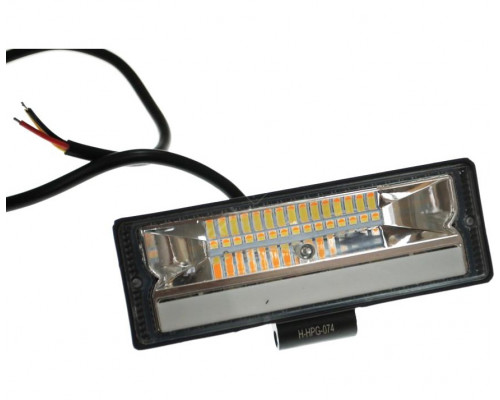 Світлодіодна фара AllLight HPG-074 chip Osram 3535 spot 9-30V DRL White/Amber стробоскоп