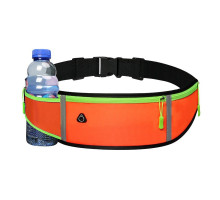 Спортивна сумка на пояс EasyRun з кишенею на пляшку Вологостійка Orange (553514325)