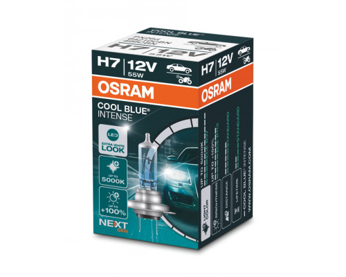 Галогенова лампа Osram H7 12V 55W PX26d Cool Blue Intense Next Gen Галогенова лампа Osram H7 12V 55W PX26d Cool Blue Intense Next Gen