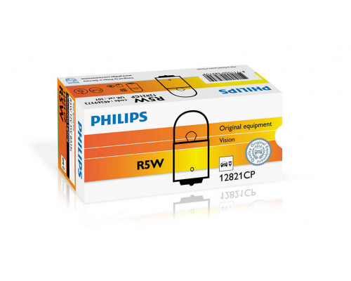 Автолампа ук. PHILIPS 12821CP R5W 12V 5W BA15s Автолампа ук. PHILIPS 12821CP R5W 12V 5W BA15s