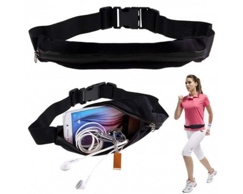 Сумка на пояс для бігу RunBag Вологостійка Black (3653153)