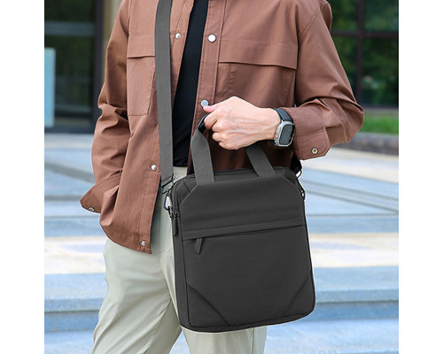 Сумка чоловіча No Brand 809 31х27х7 см Gray 13269-85746