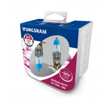 Автолампа галоген Tungsram H1 55W 12V (2 шт./пластикбокс) Megalight Ultra +90%