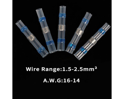 Термозбіжна гільза з припоєм PR термоусадка1.5-2.5 мм² 70 шт Синій (C050947-70)