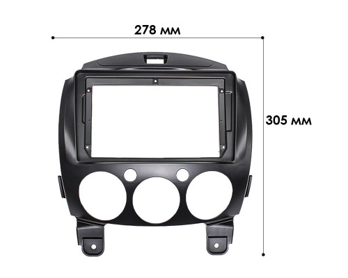 Перехідна рамка 9 Lesko Mazda 2 2007-2014 Black Перехідна рамка 9 Lesko Mazda 2 2007-2014 Black