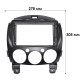 Перехідна рамка 9 Lesko Mazda 2 2007-2014 Black
