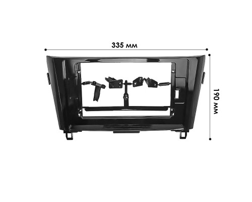 Перехідна рамка Lesko для автомобіля Nissan Qashqai 2014+ F-6674 Black (6536-22660) Перехідна рамка Lesko для автомобіля Nissan Qashqai 2014+ F-6674 Black (6536-22660)