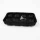 Форма для льоду силіконова Ice Куля 8 комірок 22x11,5х4,5 см Чорний (C051356)