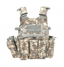 Жилет тактичний AOKALI Outdoor А64 Піксельний камуфляж