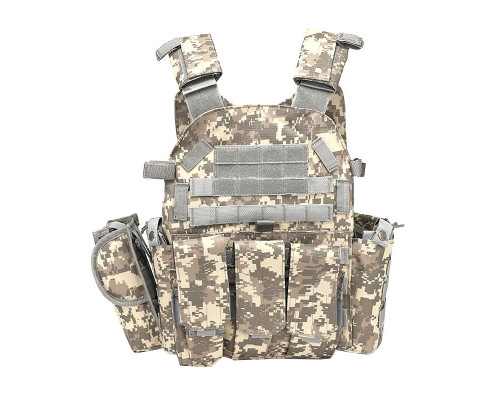 Жилет тактичний AOKALI Outdoor А64 Піксельний камуфляж Жилет тактичний AOKALI Outdoor А64 Піксельний камуфляж