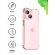 Силіконовий протиударний чохол панель + скло 9Н на Iphone 13 mini Case із захистом камери прозорий (543525645355)