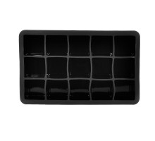 Силіконова форма cumenss AI-807 Cube 15 Black для заморожування льоду