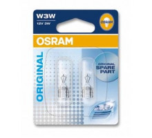Автолампа ук. OSRAM 2821-02B W3W 12V W2.1X9.5D 10X2 Blister