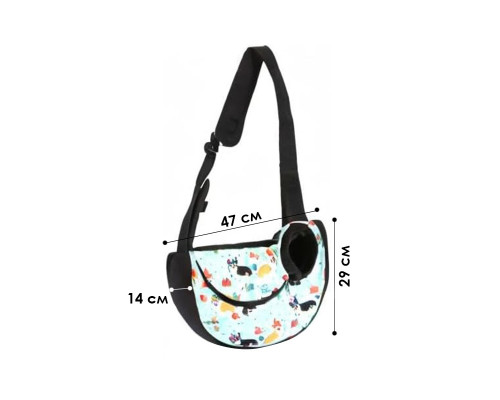 Слінг-перенесення для котів та собак No Brand SY-2022-1024-93 L Green Corgi dog 13122-84000