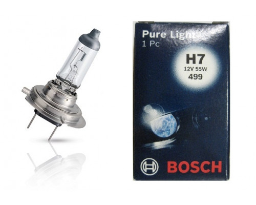 Автолампа BOSCH Pure Light H7 55W 12V PX26d (1987302071) Автолампа BOSCH Pure Light H7 55W 12V PX26d (1987302071)